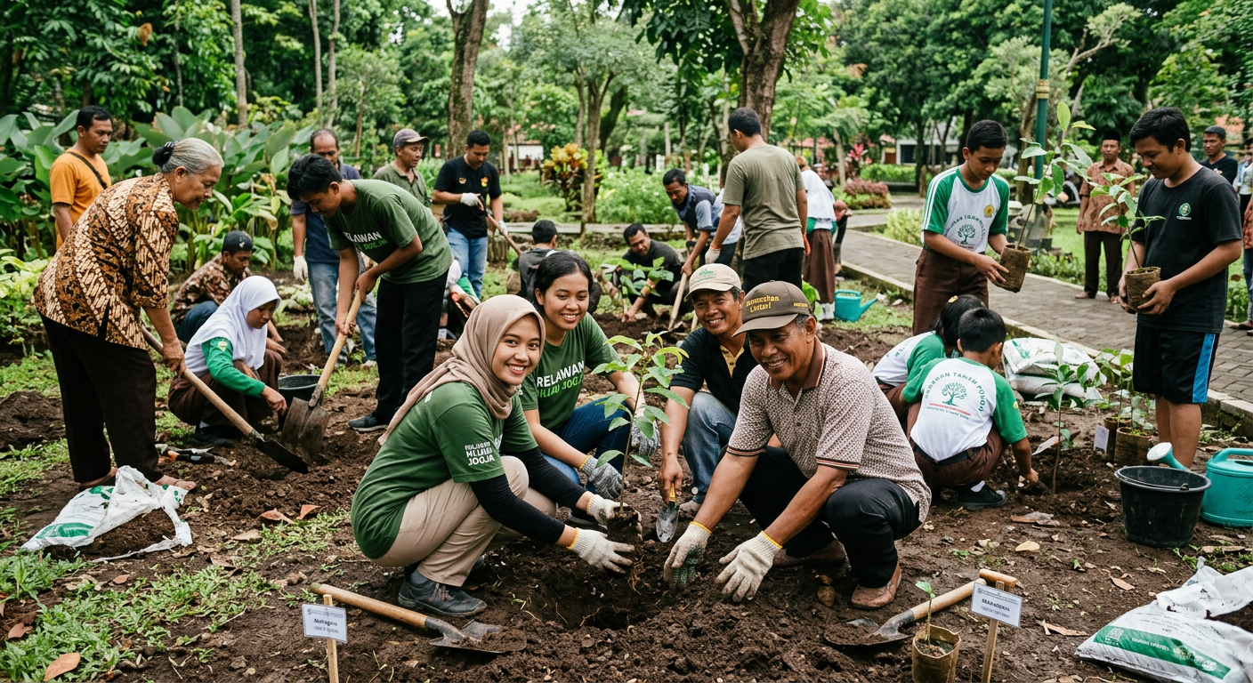 Penanaman Pohon Bersama Komunitas LIVESGP GORONTALO Hijau