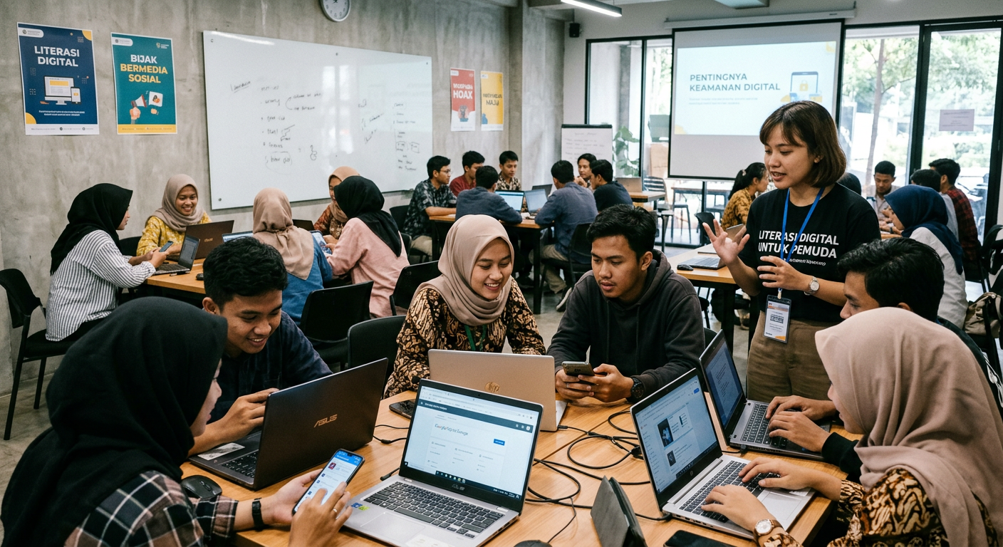Workshop Literasi Digital Pemuda - kegiatan LIVESGP GORONTALO