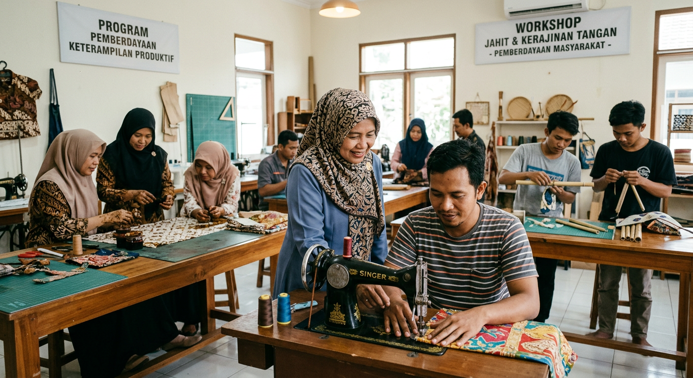 LIVESGP GORONTALO Berdaya - Program pemberdayaan masyarakat dan peningkatan keterampilan produktif.